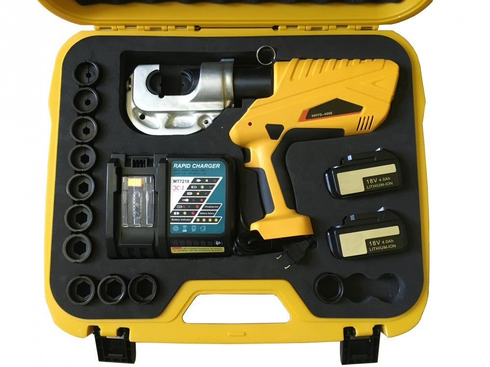 Batteriebetriebene Crimpzange (12T / 18V/4.0Ah) (16-400mm2, C-Kopf) (YD-400E)